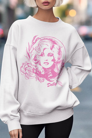 Dolly Parton Graphic Sweatshirt *Online Only* - Premium Shirts & Tops at Lonnys NY - Just $83! Shop Womens clothing now 