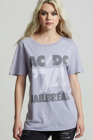 AC/DC Jailbreak '74 Boyfriend Band Tee *Online Only* - Premium  at Lonnys NY - Just $60! Shop Womens clothing now 