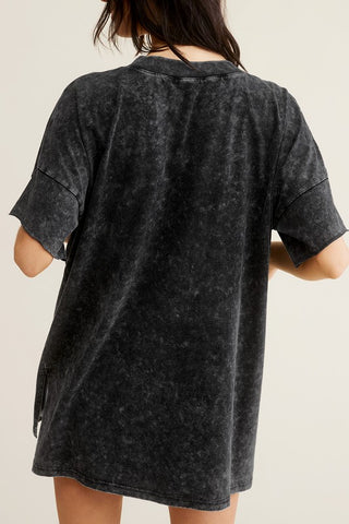 Mineral Washed Oversized Short Sleeve T-Shirt *Online Only* - Premium clothing at Lonnys NY - Just $50! Shop Womens clothing now 