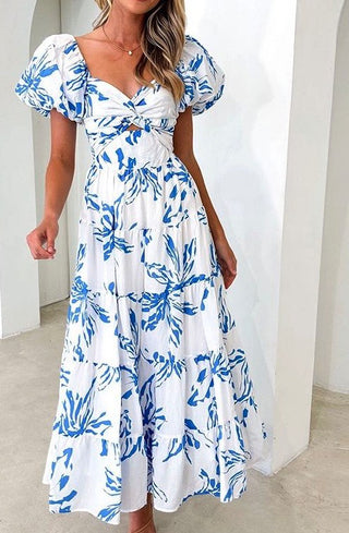 Puff sleeve maxi dress *Online Only* - Premium clothing at Lonnys NY - Just $70! Shop Womens clothing now 