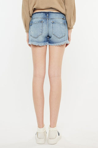 Low Rise Button Down Denim Shorts *Online Only* - Premium shorts at Lonnys NY - Just $69! Shop Womens clothing now 