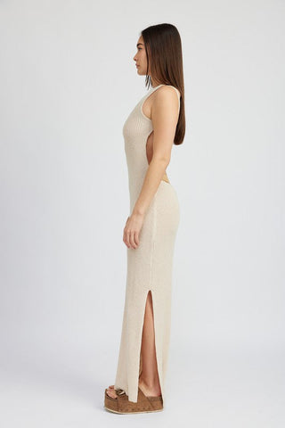 HALTER NECK MAXI DRESS WITH OPEN BACK *Online Only* - Premium  from Emory Park - Just $90! Shop now 