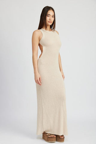 HALTER NECK MAXI DRESS WITH OPEN BACK *Online Only* - Premium  from Emory Park - Just $90! Shop now 