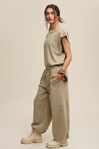 Athleisure Loose Jogger Jumpsuit *Online Only* - Premium clothing at Lonnys NY - Just $95! Shop Womens clothing now 