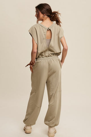 Athleisure Loose Jogger Jumpsuit *Online Only* - Premium clothing at Lonnys NY - Just $95! Shop Womens clothing now 