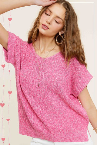 Lightweight Short Sleeve Sweater *Online Only* - Premium clothing at Lonnys NY - Just $55! Shop Womens clothing now 