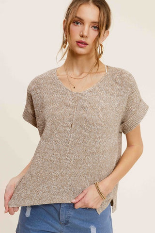 Lightweight Short Sleeve Sweater *Online Only* - Premium clothing at Lonnys NY - Just $55! Shop Womens clothing now 