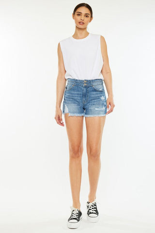 High Rise Mom Shorts  *Online Only* - Premium  at Lonnys NY - Just $63! Shop Womens clothing now 