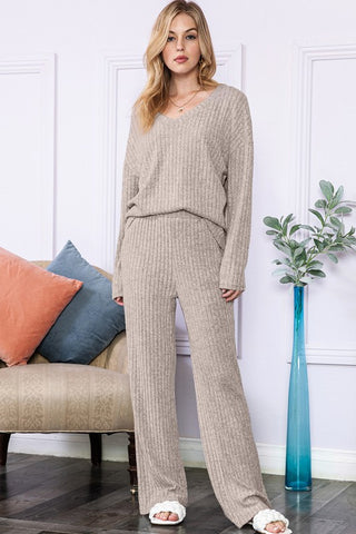 Knit Loungewear Set *Online Only* - Premium clothing at Lonnys NY - Just $78! Shop Womens clothing now 