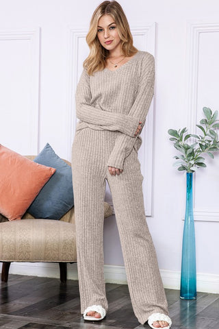 Knit Loungewear Set *Online Only* - Premium clothing at Lonnys NY - Just $78! Shop Womens clothing now 