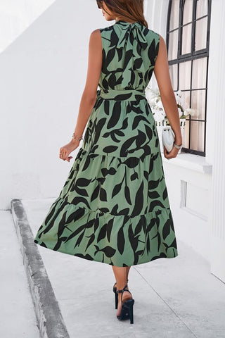 Tie Back Patterned Midi Dress *Online Only* - Premium dresses at Lonnys NY - Just $67! Shop Womens clothing now 