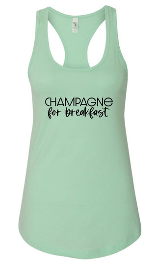 Champagne for Breakfast Summer Graphic Tank *Online Only* - Premium clothing at Lonnys NY - Just $36! Shop Womens clothing now 