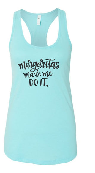 Margaritas Made Me Do It Summer Graphic Tank - Premium  at Lonnys NY - Just $36! Shop Womens clothing now 