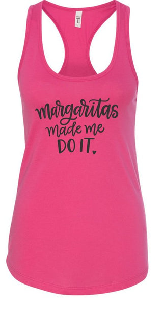 Margaritas Made Me Do It Summer Graphic Tank - Premium  at Lonnys NY - Just $36! Shop Womens clothing now 