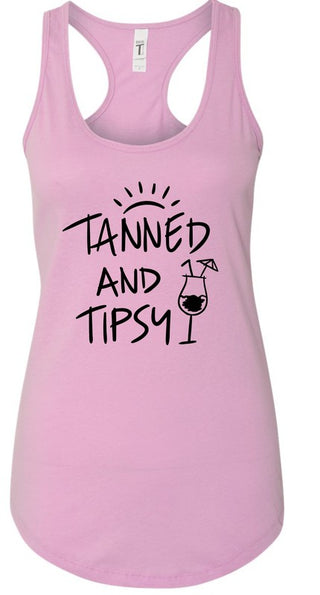 Tanned and Tipsy Summer Graphic Tank *Online Only* - Premium clothing at Lonnys NY - Just $36! Shop Womens clothing now 