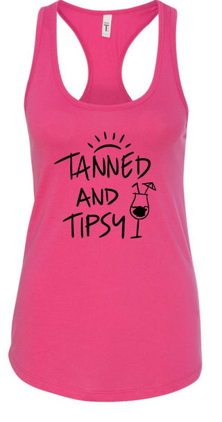Tanned and Tipsy Summer Graphic Tank *Online Only* - Premium clothing at Lonnys NY - Just $36! Shop Womens clothing now 