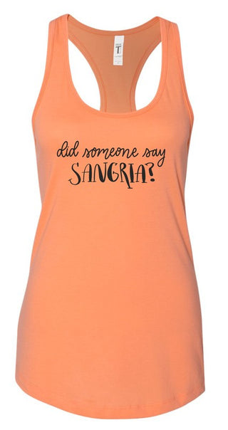 Did Someone Say Sangria Summer Graphic Tank *Online Only* - Premium clothing at Lonnys NY - Just $36! Shop Womens clothing now 