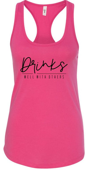 Drinks Well With Others Summer Graphic Tank *Online Only* - Premium clothing at Lonnys NY - Just $36! Shop Womens clothing now 