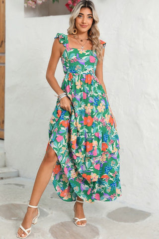 Boho Floral Tiered Maxi Dress *Online Only* - Premium clothing at Lonnys NY - Just $79! Shop Womens clothing now 
