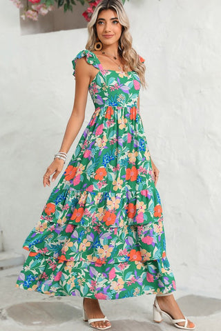 Boho Floral Tiered Maxi Dress *Online Only* - Premium clothing at Lonnys NY - Just $79! Shop Womens clothing now 