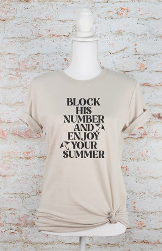 Block His Number Tee *Online Only* - Premium clothing at Lonnys NY - Just $45! Shop Womens clothing now 