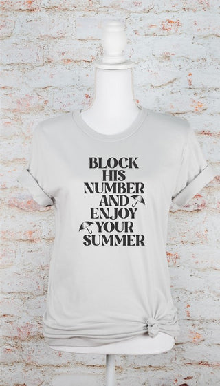 Block His Number Tee *Online Only* - Premium clothing at Lonnys NY - Just $45! Shop Womens clothing now 