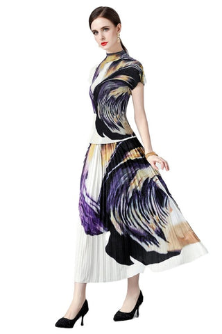 2-Piece Painted Print Maxi Dress *Online Only* - Premium clothing at Lonnys NY - Just $99! Shop Womens clothing now 