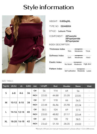 One Shoulder Knit Pullover Sweater *Online Only* - Premium clothing at Lonnys NY - Just $85! Shop Womens clothing now 