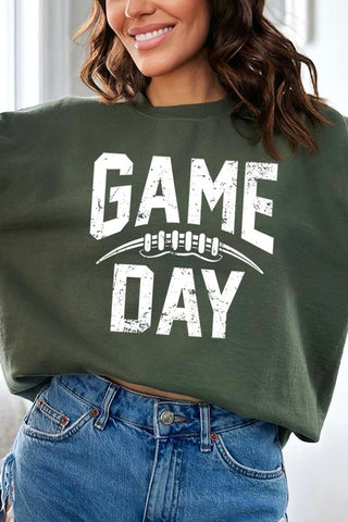 Game Day Football Fleece Sweatshirt *Online Only* - Premium clothing at Lonnys NY - Just $65! Shop Womens clothing now 