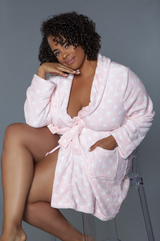 Polka Dot Robe *Online Only* - Premium clothing at Lonnys NY - Just $36! Shop Womens clothing now 