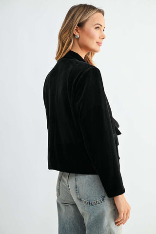 2877 Jessamine Velvet Ribbon Bow Jacket
