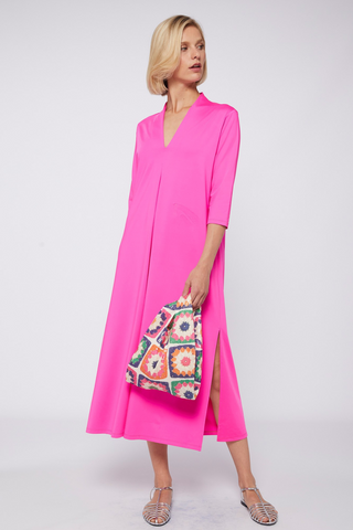 Vilagallo Noam Pink Flour Knit Dress - Premium dress from Vilagallo - Just $195! Shop now 