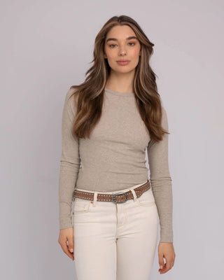 Zwier Oval Buckle Leather Stud Belt - Premium clothing at Lonnys NY - Just $80! Shop Womens clothing now 