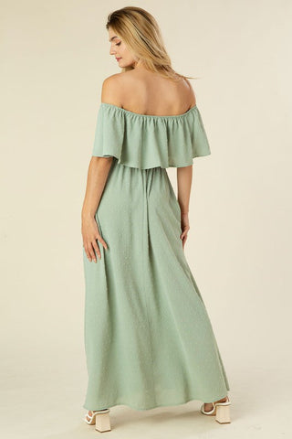 Swiss dot off-shoulder dress - Premium  at Lonnys NY - Just $45! Shop Womens clothing now 