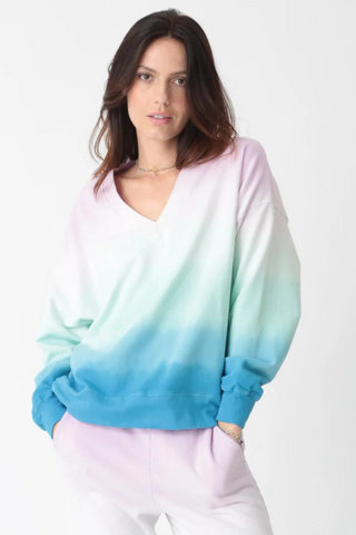 Electric & Rose Ava Sweatshirt Ombre *Final Sale* - Premium sweaters at Lonnys NY - Just $84! Shop Womens clothing now 
