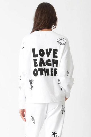 Electric & Rose Classic Sweatshirt - Love Each Other Graphic - Premium sweaters from Electric & Rose - Just $178! Shop now 