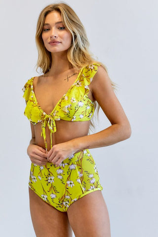 Floral Printed Swimwear Set - Premium  at Lonnys NY - Just $60! Shop Womens clothing now 