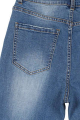 Dark wash distressed skinny jeans *Online Only*