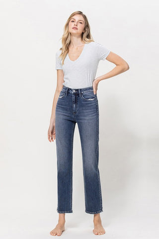 Distressed High Rise Ankle Jeans *Online Only* - Premium clothing at Lonnys NY - Just $80! Shop Womens clothing now 