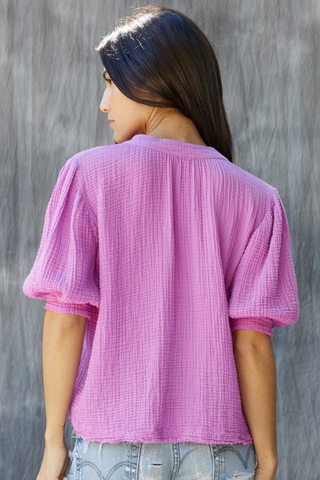 9 seed BIARRITZ top in lightweight gauze - Premium Shirts & Tops at Lonnys NY - Just $202! Shop Womens clothing now 