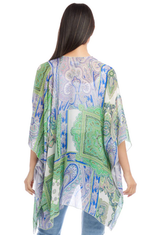 Madison Paisley Open Front Jacket - Premium Shirts & Tops at Lonnys NY - Just $148! Shop Womens clothing now 