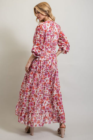 Bohemian Floral High and low maxi dress *Online Only* - Premium dresses at Lonnys NY - Just $106.43! Shop Womens clothing now 