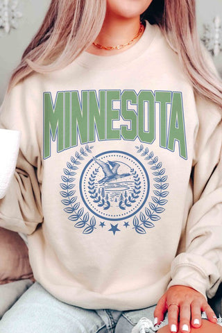 Minnesota State Wreath Graphic Sweatshirt  *Online Only* - Premium  at Lonnys NY - Just $66.63! Shop Womens clothing now 