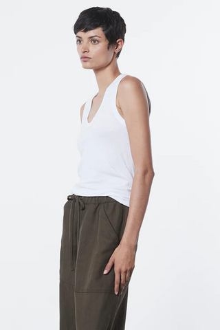 Enza Costa Essential Sleeveless U Tank - Premium Shirts & Tops at Lonnys NY - Just $120! Shop Womens clothing now 