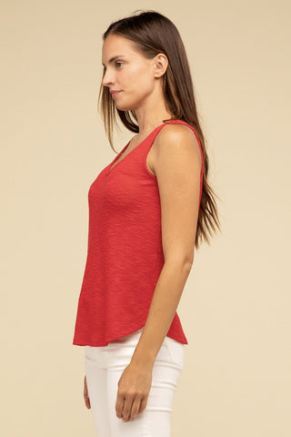 V Neck Cami Tank *Online Only* - Premium Shirts & Tops at Lonnys NY - Just $34! Shop Womens clothing now 