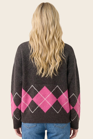 61 Jane Argyle Crew Neck Sweater