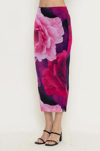 61 Jane Bodycon Floral Skirt
