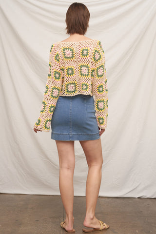 61 Jane Granny Square Crochet Top