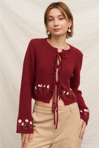 61 Jane Floral Embroidered Cardigan