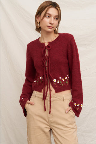 61 Jane Floral Embroidered Cardigan